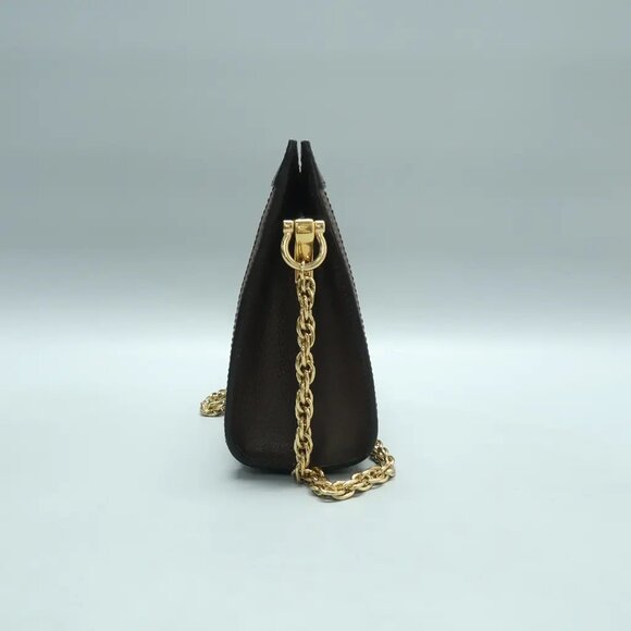 GUCCI Ophidia Chain Small Brown Canvas Shoulder Bag 1126-012225 - Picture 3 of 12